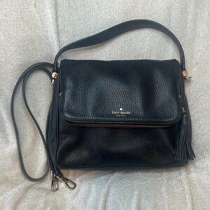 Kate Spade Black Pebbled Leather Crossbody Bag